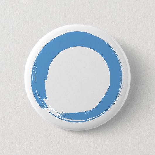Sky Blue Zen Symbol Button (Vorderseite)