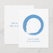 Sky Blue Zen Symbol Einladung (Vorne/Hinten)