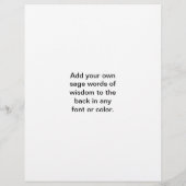 Sky Blue Zen Symbol Flyer (Hinten)