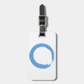 Sky Blue Zen Symbol Gepäckanhänger (Vorderseite vertikal)