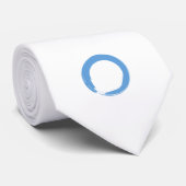 Sky Blue Zen Symbol Krawatte (Gerollt)