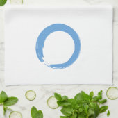 Sky Blue Zen Symbol Küchentuch (Gefaltet)