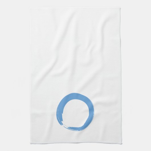 Sky Blue Zen Symbol Küchentuch (Vertikal)