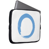 Sky Blue Zen Symbol Laptopschutzhülle (Vorne Rechts)