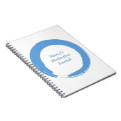 Sky Blue Zen Symbol Notizblock (Rechte Seite)