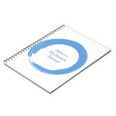 Sky Blue Zen Symbol Notizblock (Linke Seite)