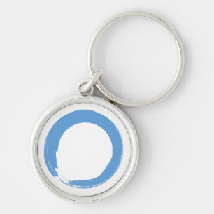 Sky Blue Zen Symbol Schlüsselanhänger