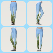 Sky Blueand Green Pines Fotografy Nature Chic Leggings