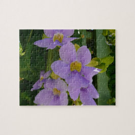 Sky Blume Tropischer Lila Blumen Puzzle