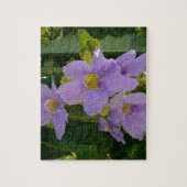 Sky Blume Tropischer Lila Blumen Puzzle (Vertikal)