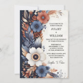 Sky Budget billig Outdoor stilvolle Blue Wedding Einladung (Vorderseite)