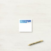 Sky Bunny Sticky Notes mit anpassbarem Text Post-it Klebezettel (Auf Schreibtisch)