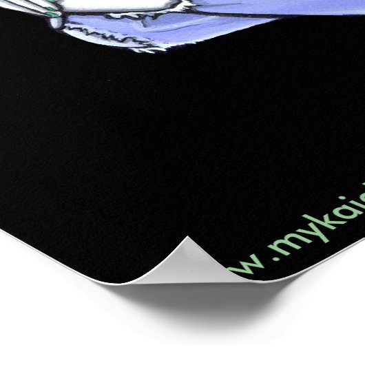 "Sky" Butterfly Rose Feed Poster (Ecke)