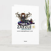 "Sky" Butterfly Rose Tattoo Fairy Card Karte (Rückseite)