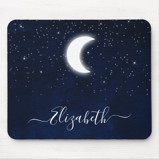 Sky Celestial Moon Stars Mousepad (Vorne)