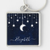 Sky Celestial Moon Stars String Lights Schlüsselanhänger (Vorne)