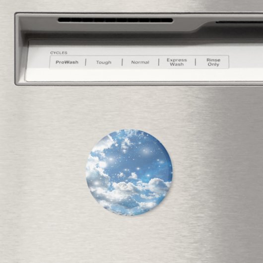 Sky Clouds Glitzern Magnet (In Situ (Geschirrspüler))