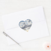 Sky & Clouds Heart Sticker (Umschlag)