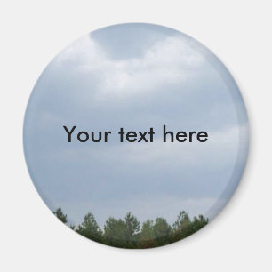 Sky & Clouds Magnet (rund)
