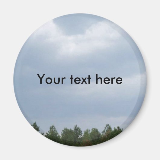 Sky & Clouds Magnet (rund) (Vorne)