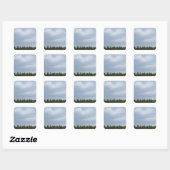 Sky & Clouds Quadratischer Aufkleber (Blatt)