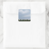 Sky & Clouds Quadratischer Aufkleber (Tasche)