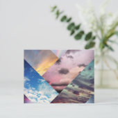 Sky Collage Postcard Postkarte (Stehend Vorderseite)