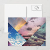 Sky Collage Postcard Postkarte (Vorne/Hinten)