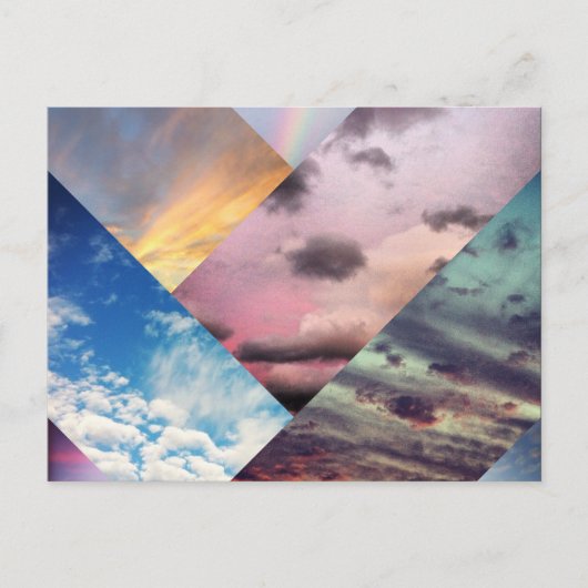 Sky Collage Postcard Postkarte (Vorderseite)