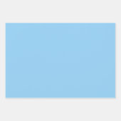 Sky Colours Plain Blue in Three Light Tones Geschenkpapier Set (Vorderseite 2)