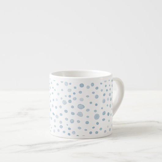 Sky Confetti Wassercolor Dots Espresso Tasse (Vorderseite Rechts)