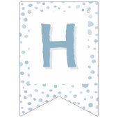 Sky Confetti Wasserfarbe Dots Jagdflagge Wimpelkette (Zweite Fahne)