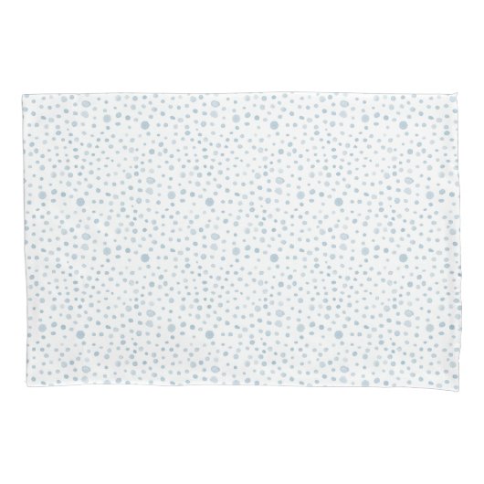 Sky Confetti Wasserfarbe Dots Pillowcase Kissenbezug (Vorderseite)