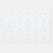 Sky Confetti Watercolor Dots Wrapping Paper Geschenkpapier Set (Vorderseite)