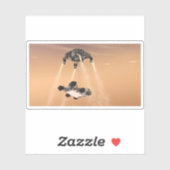 Sky Crane-Manöver während des Abstiegs der Mars Aufkleber (Blatt)