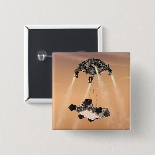 Sky Crane-Manöver während des Abstiegs der Mars Button (Vorne & Hinten)