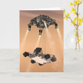 Sky Crane-Manöver während des Abstiegs der Mars Karte (Gelbe Blume)