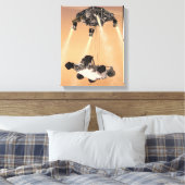 Sky Crane-Manöver während des Abstiegs der Mars Leinwanddruck (Insitu (Schlafzimmer))