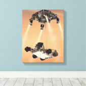 Sky Crane-Manöver während des Abstiegs der Mars Leinwanddruck (Insitu (Holzboden))