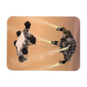 Sky Crane-Manöver während des Abstiegs der Mars Magnet (Horizontal)