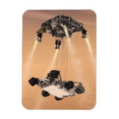 Sky Crane-Manöver während des Abstiegs der Mars Magnet (Vertikal)