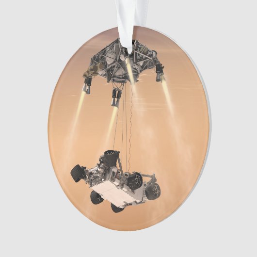 Sky Crane-Manöver während des Abstiegs der Mars Ornament (Vorderseite)