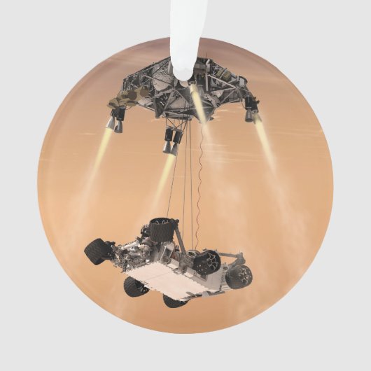 Sky Crane-Manöver während des Abstiegs der Mars Ornament (Vorderseite)