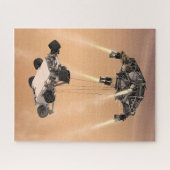 Sky Crane-Manöver während des Abstiegs der Mars Puzzle (Horizontal)