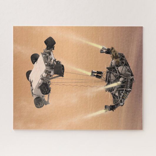 Sky Crane-Manöver während des Abstiegs der Mars Puzzle (Horizontal)