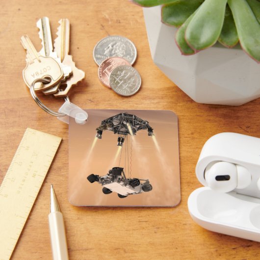 Sky Crane-Manöver während des Abstiegs der Mars Schlüsselanhänger (Schreibtisch)