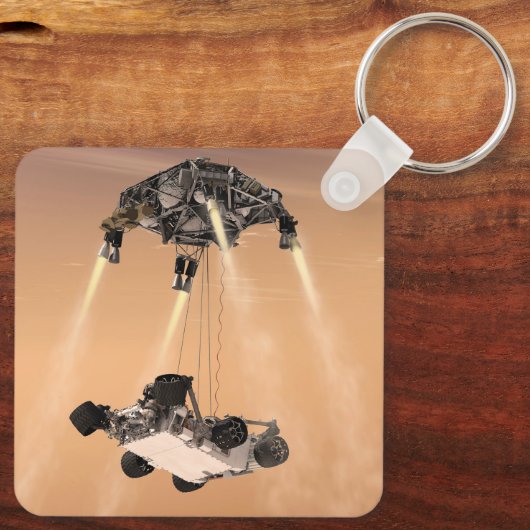 Sky Crane-Manöver während des Abstiegs der Mars Schlüsselanhänger (Rückseite)