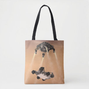 Sky Crane-Manöver während des Abstiegs der Mars Tasche
