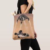 Sky Crane-Manöver während des Abstiegs der Mars Tasche (Von Nahem)