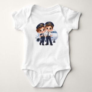 Sky Crew Duo Baby Strampler